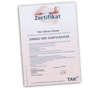 Airbag und Gurtstraffer