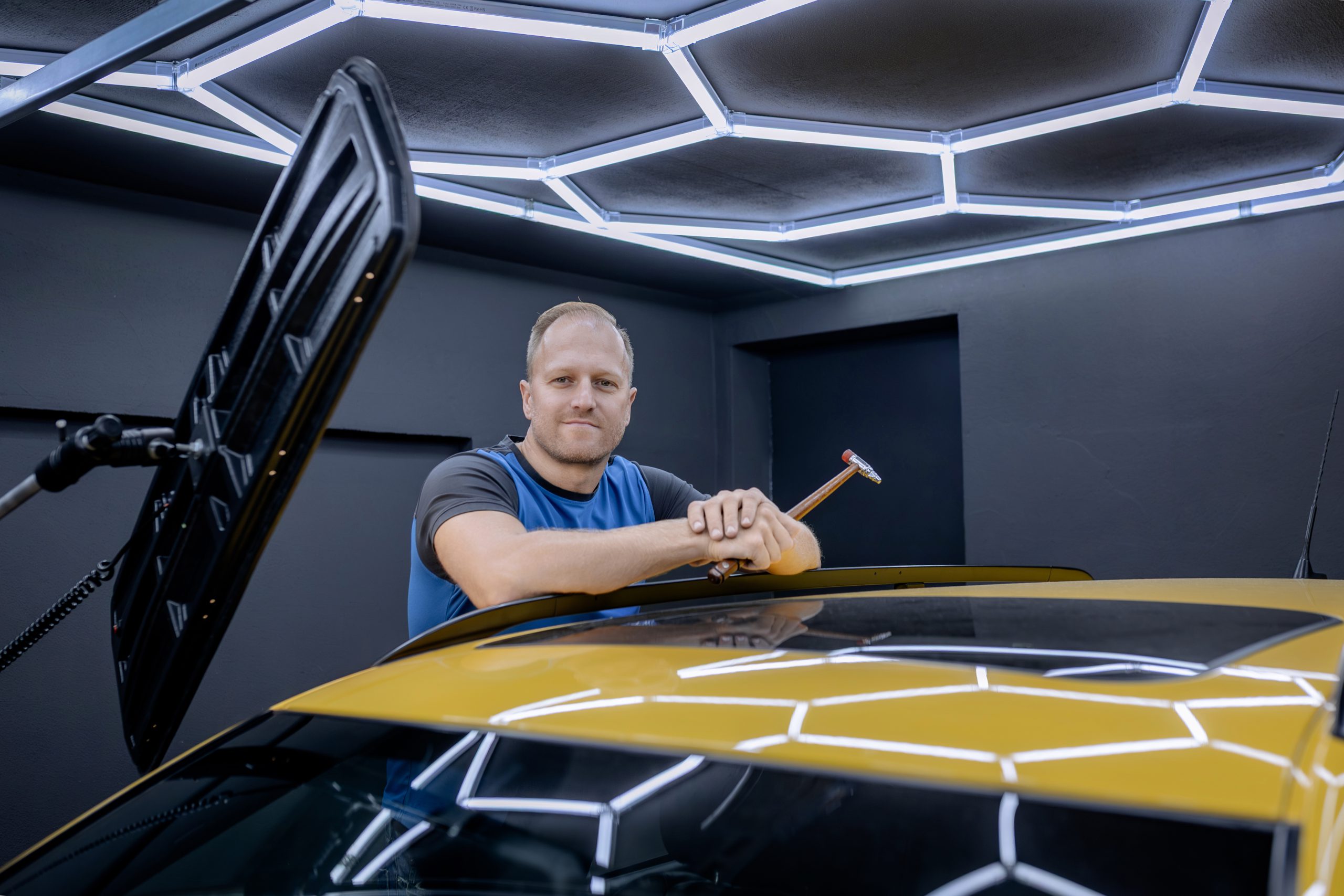 Steven Weiser bei der Arbeit